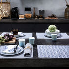 Set de table enduit Empreintes Pois Cobalt 50x36 100% coton, , hi-res image number 2