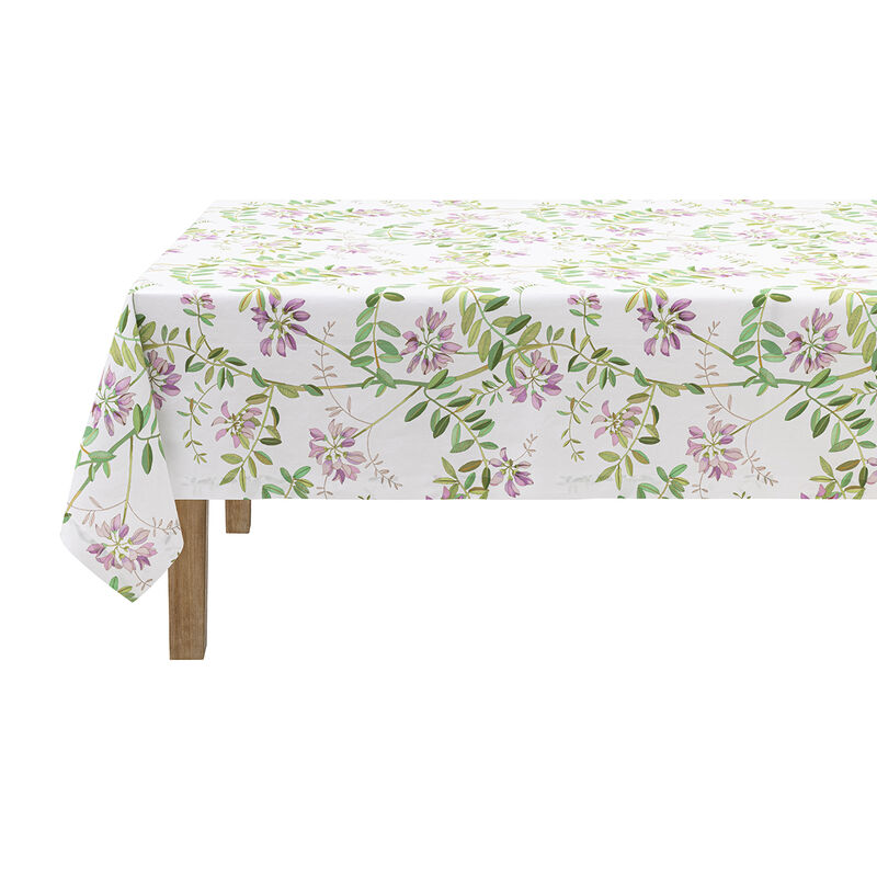 Nappe Pois de senteur Floral 150x150 50% coton - 50% lin, , hi-res image number 2