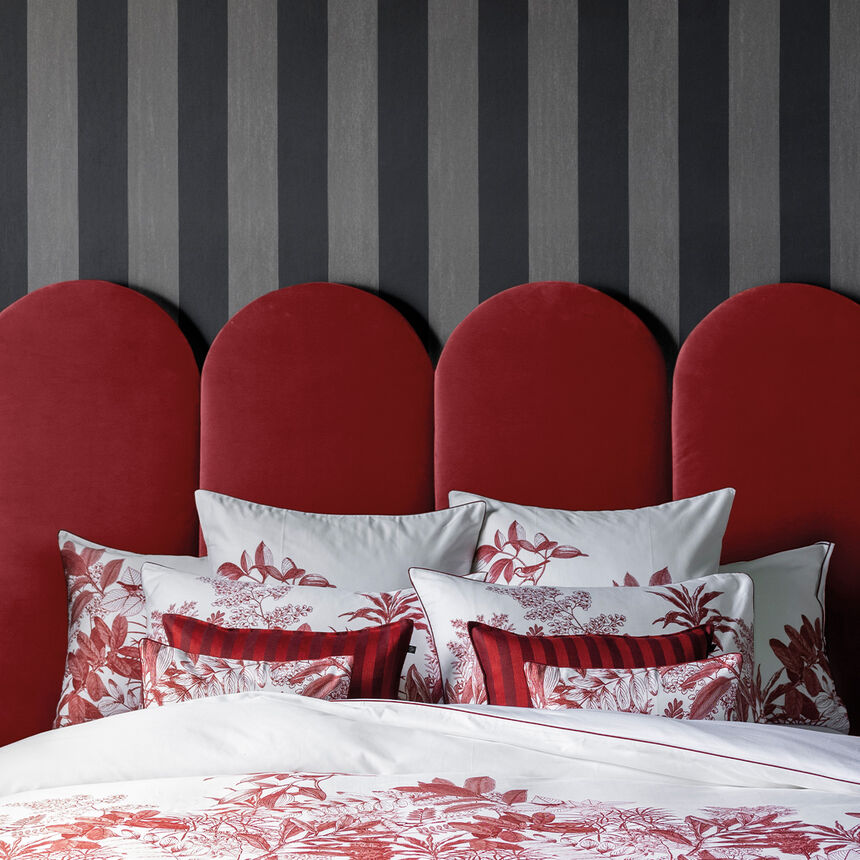 Taie Feuilles en sc&egrave;ne  Goji 40X80 100% coton, , hi-res image number 4