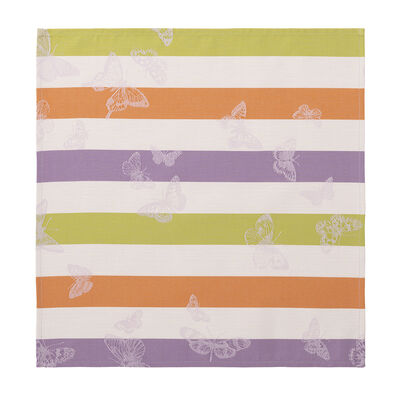 Serviette de table Bal des papillons Lilas 50x50 100% coton