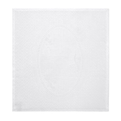 Serviette de table &Eacute;vasion C&eacute;leste Blanc Pur 58x58 100% lin