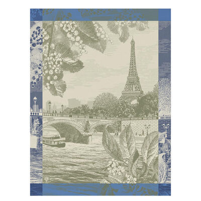 Torchon Paris sur seine Coton