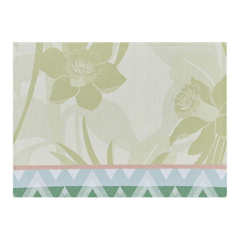 lot de 2 serviettes La Vie en Vosges Jonquille 58x58 100% coton, , hi-res image number 1