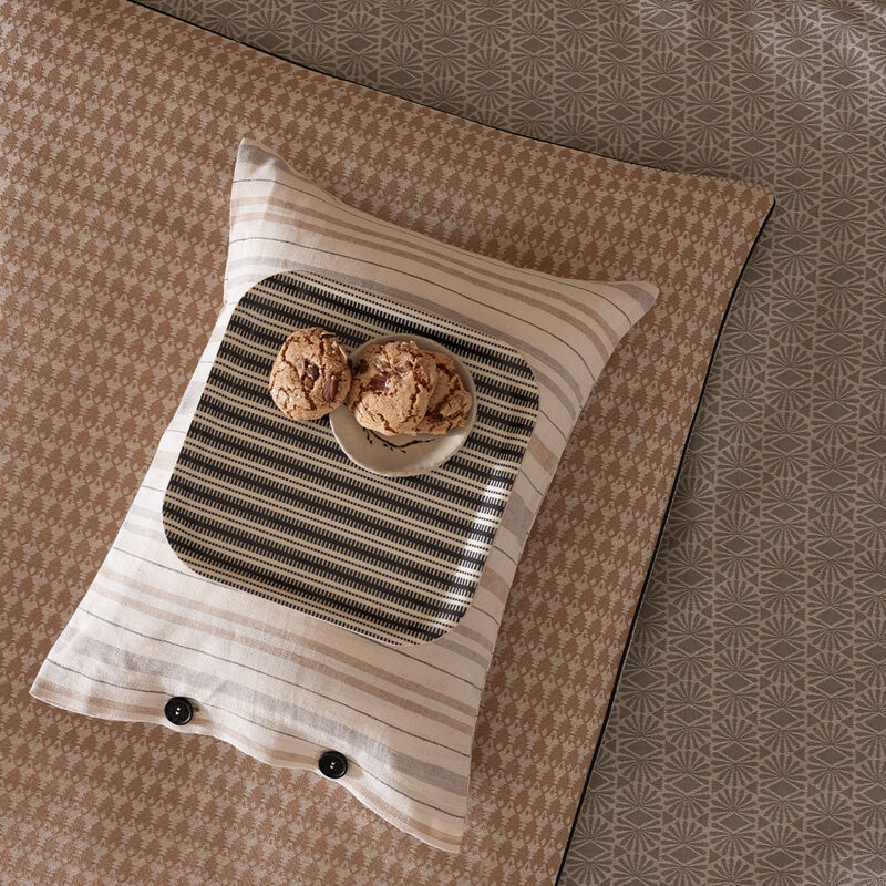 Plateau Dune Rayures Argile 20x20 100% Bois, , hi-res image number 0