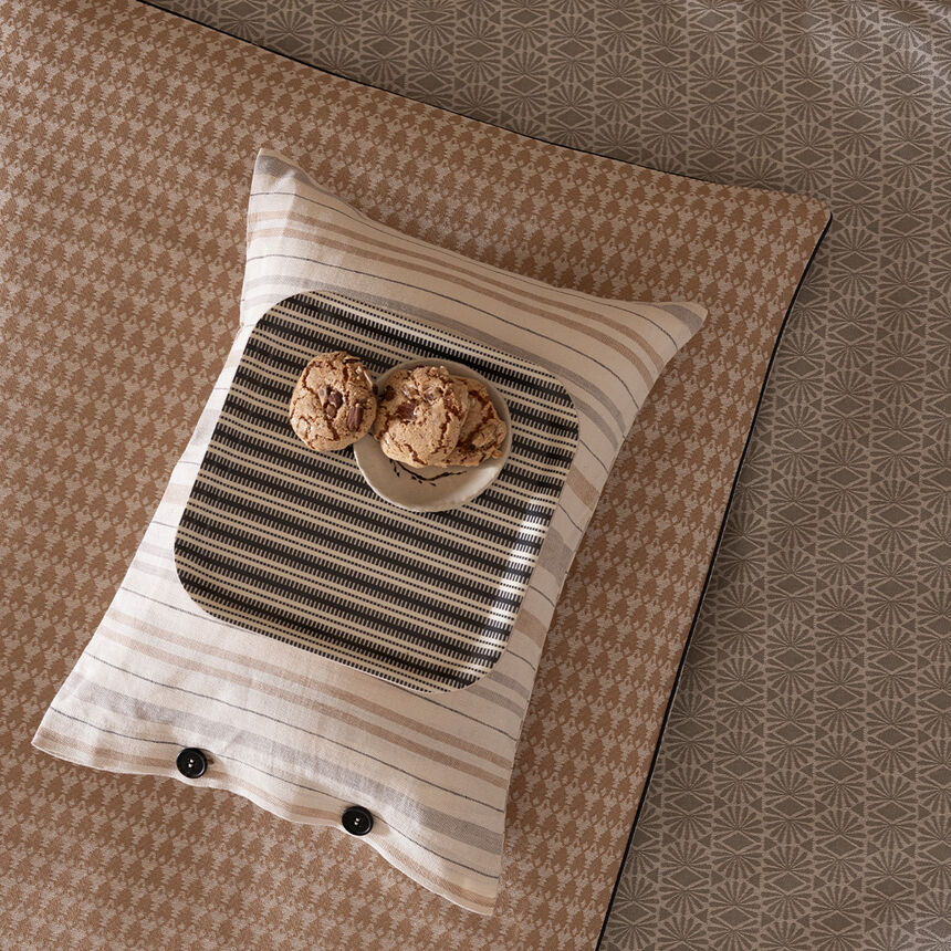 Plateau Dune Rayures Argile 20x20 100% Bois, , hi-res image number 0