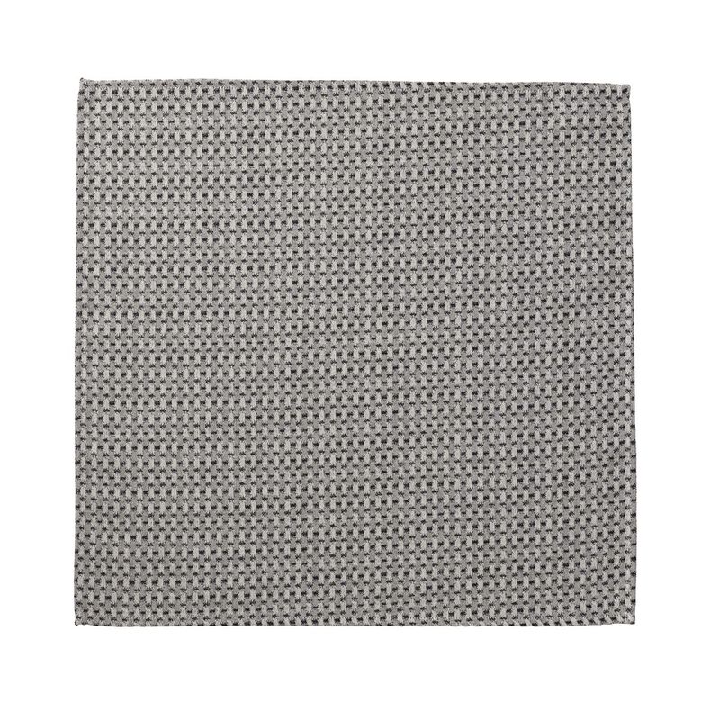 Serviette de table Empreintes Tissage Charbon 50x50 100% coton, , hi-res image number 1