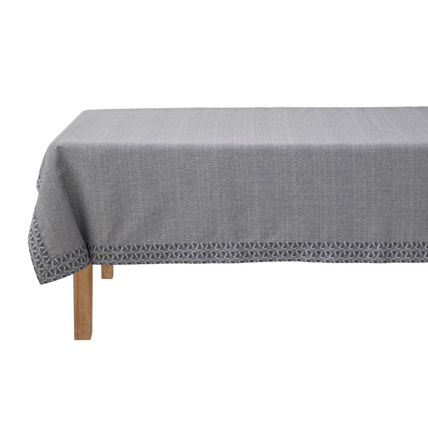 Nappe Empreintes Cobalt 150x150 100% coton, , hi-res image number 2
