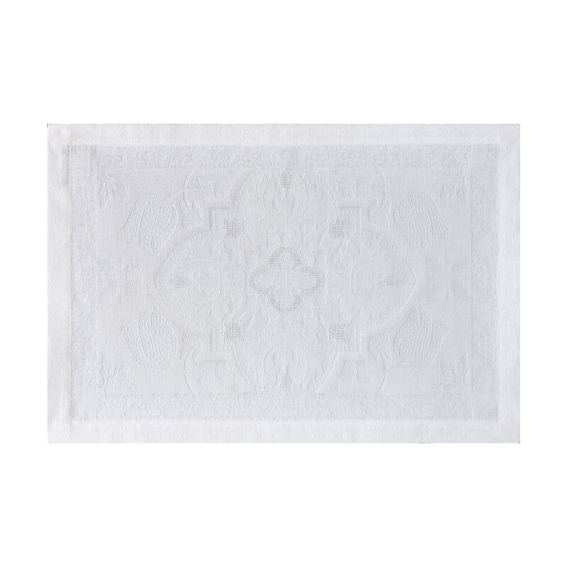 Set de table Azulejos Blanc 54x38 100% coton, , hi-res image number 0