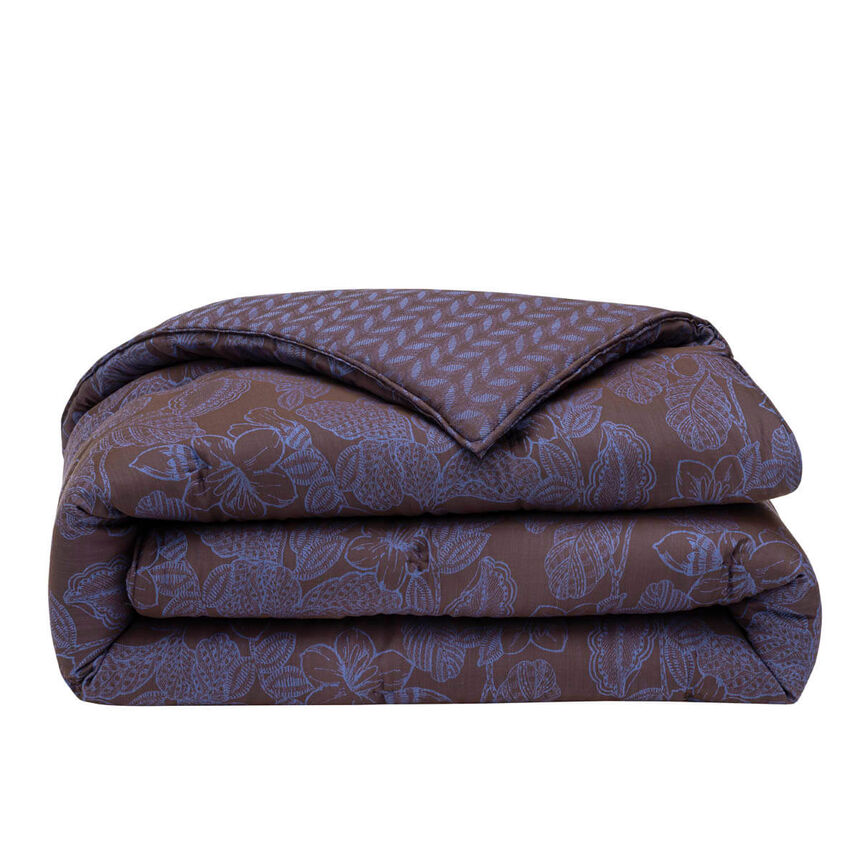Courtepointe Sulawesi Terre Indigo 90X180 100% coton, longues fibres, , hi-res image number 1