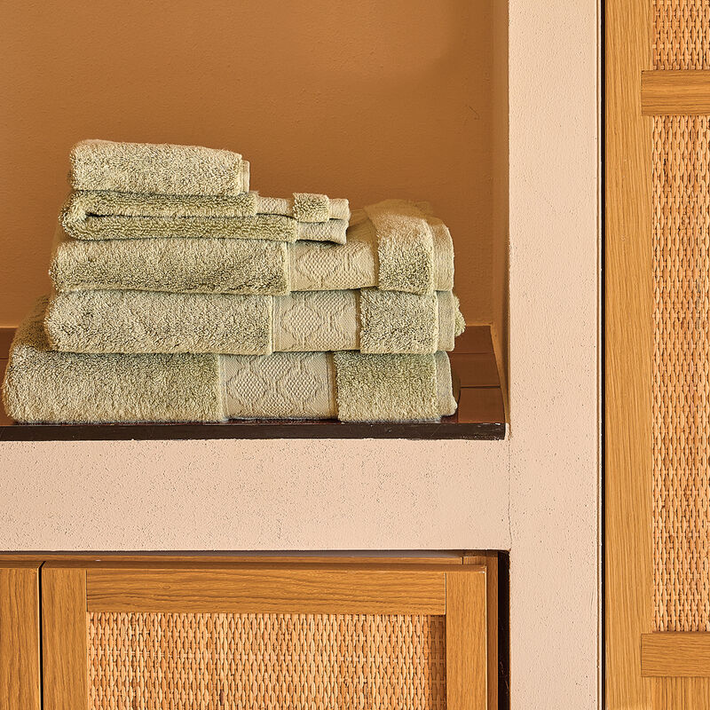 Serviette invit&eacute; Caresse Tilleul 30x50 100% coton, , hi-res image number 3