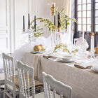 Nappe &Eacute;vasion C&eacute;leste Travertin 175x175 100% lin, , hi-res image number 1