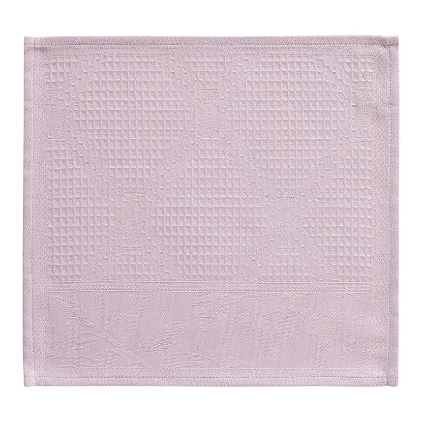 Carr&eacute; visage Pois de senteur Rose 30x30 100% coton, , hi-res image number 0