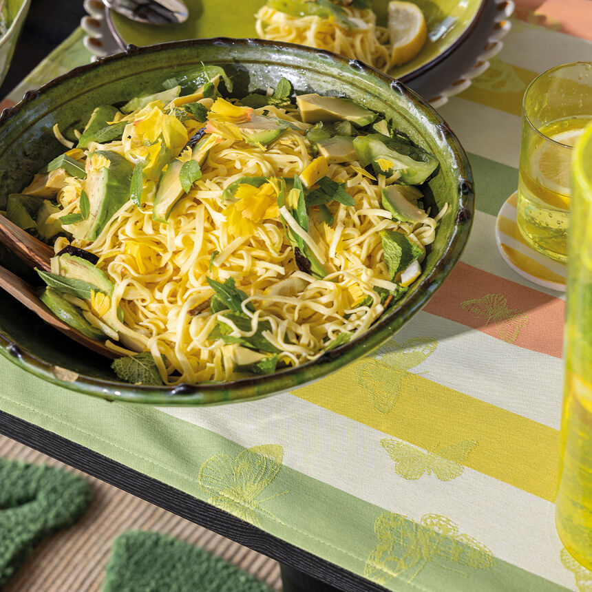 Chemin de table Bal des papillons Citrus 50x150 100% coton, , hi-res image number 4