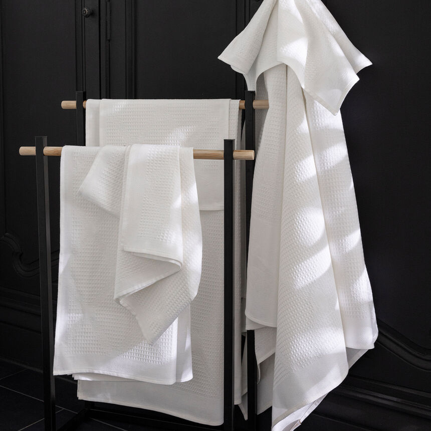 Serviette de toilette Pois de senteur Blanc 50x100 100% coton, , hi-res image number 2
