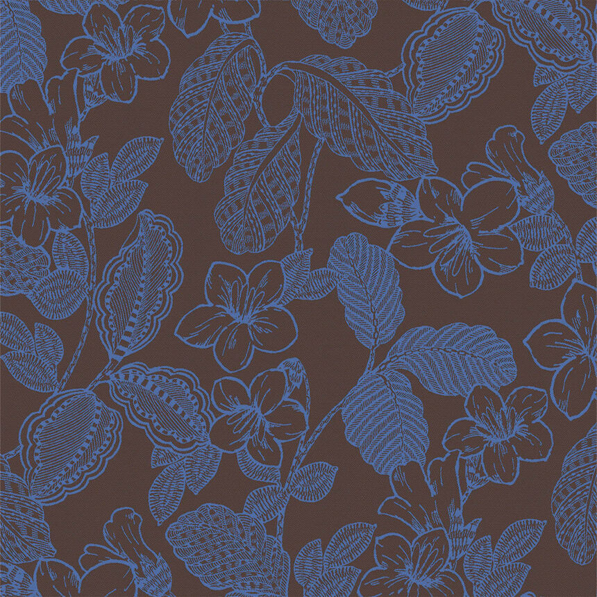 Serviette de table Sulawesi Fleurs Terre Indigo 50x50 100% coton, longues fibres, , hi-res image number 2