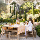 Nappe &Eacute;t&eacute; Indien Abricot 120x120 100% lin, longues fibres, , hi-res image number 5