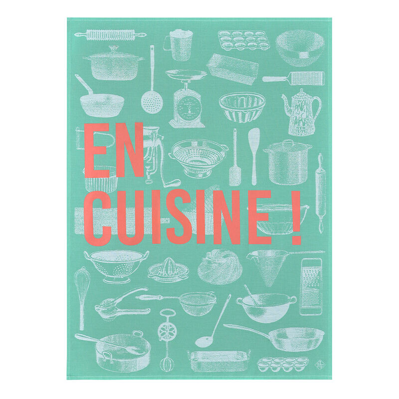 Torchon En Cuisine Mint 60x80 100% coton, , hi-res image number 0