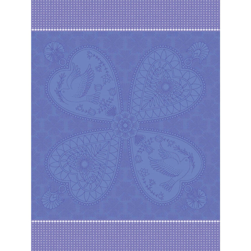 Torchon Peace & Love Paix 60x80 100% coton, longues fibres, , hi-res image number 0