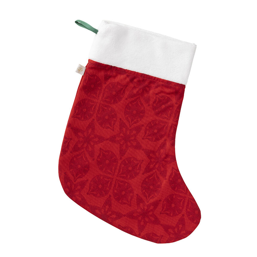 Chaussette de no&euml;l F&eacute;erie Sucre d'orge Taille unique 100% coton, , hi-res image number 0