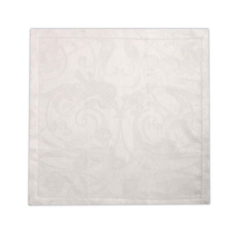 Serviette Cocktail Tivoli Blanc 17x17 100% lin, , hi-res image number 0