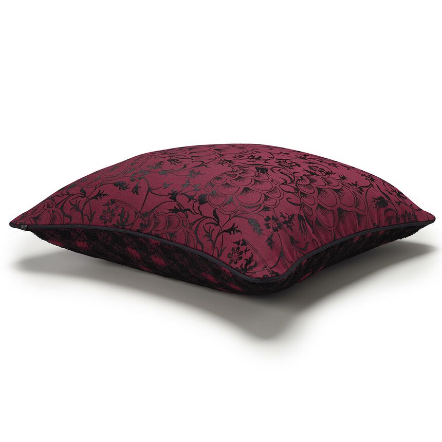 Housse de coussin Estampe Prune 40x40 44%Viscose/ 38%Coton/ 12%Polyester/ 6%Lin, , hi-res image number 4
