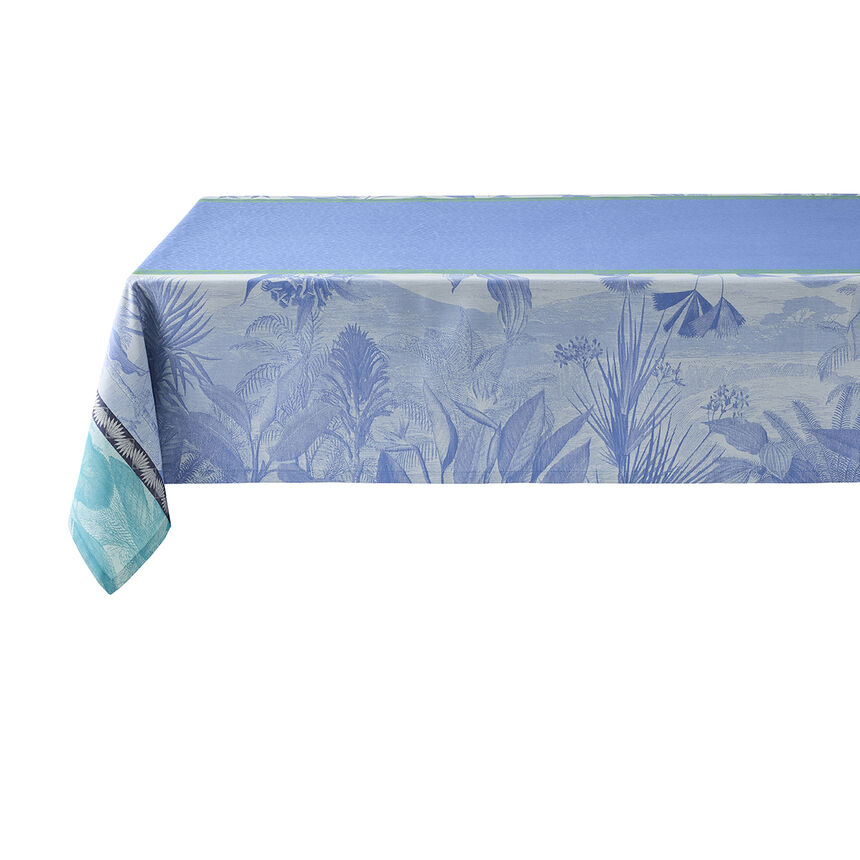 Nappe enduite Sinhar&acirc;ja Enduit Oc&eacute;an 175x175 100% coton, , hi-res image number 1