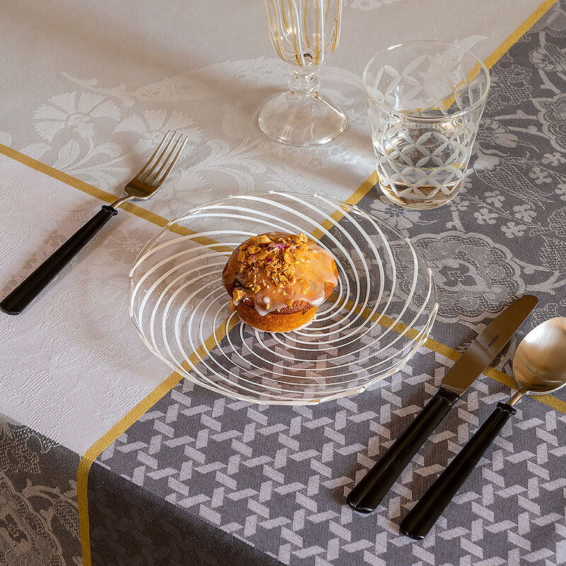 Nappe Voyage Iconique Zinc 173x173 100% coton, , hi-res image number 2