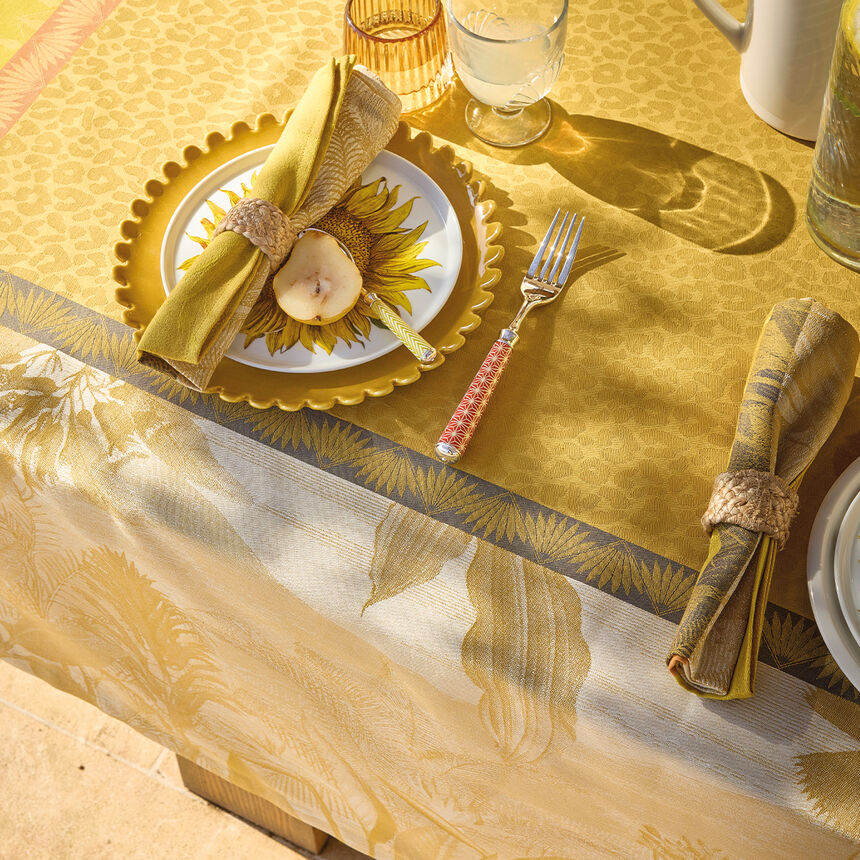 Serviette de table Sinhar&acirc;ja Fauve 50x50 100% coton, , hi-res image number 2