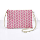 Pochette Picto Rose 28x21 100% coton Enduction 80% acrylique / 20% polyuréthane . Garniture : Cuir de Bovin, , hi-res image number 1