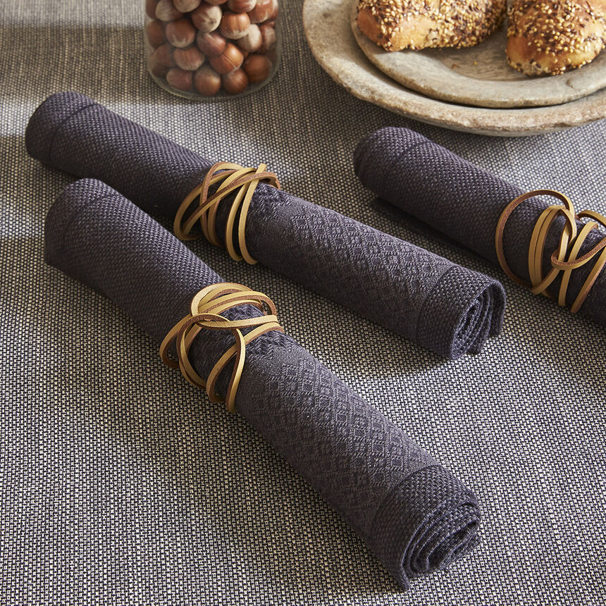 Set de table Slow Life Carbone 50x30 89% coton / 11% lin, , hi-res image number 1