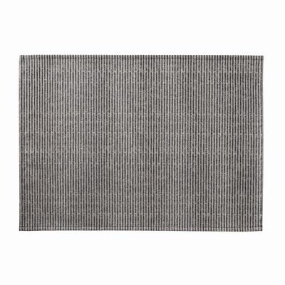 Set de table enduit Empreintes Rayures Charbon 50x36 100% coton,  Set de table enduit Empreintes Rayures Charbon 50x36 100% coton