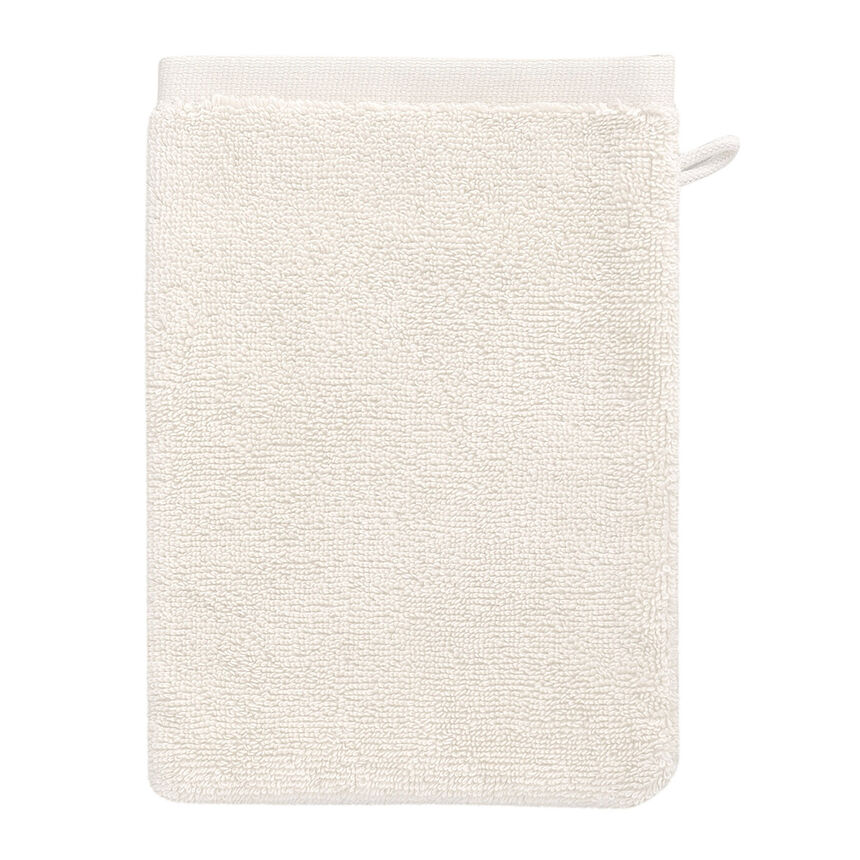 Gant de toilette Argile Vanille 15x22 100% coton, , hi-res image number 0