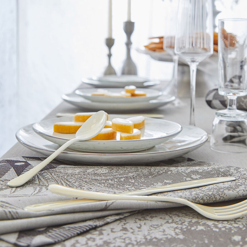 Nappe For&ecirc;t enchant&eacute;e Argent 175x175 100% coton, , hi-res image number 1