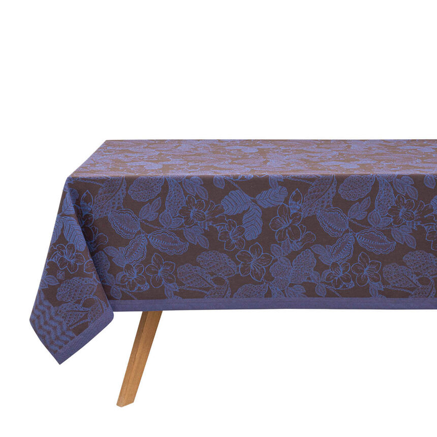 Nappe Sulawesi Terre Indigo 150x150 100% coton, longues fibres, , hi-res image number 1