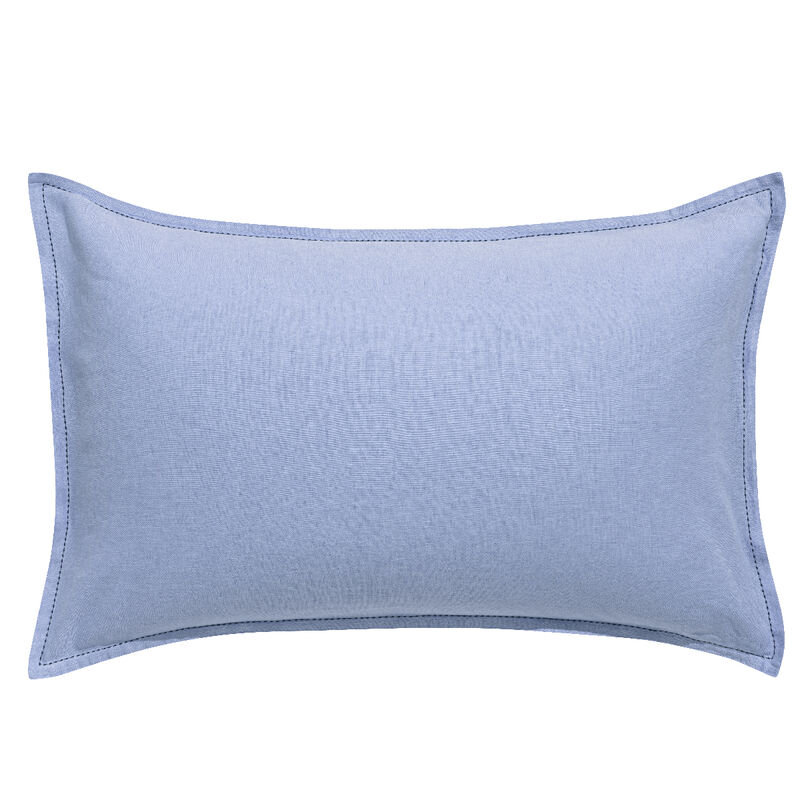 Taie d'oreiller Nuances Denim 50X75 50% coton - 50% lin, , hi-res image number 1