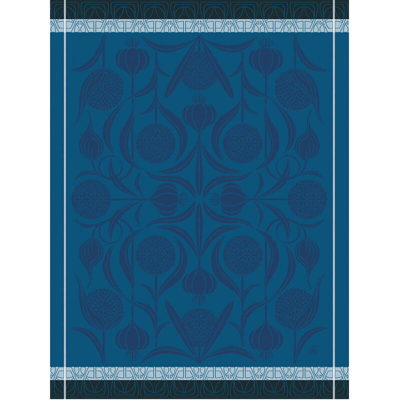 Torchon L'ail Bleu 60x80 100% coton, , hi-res image number 0