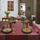 Nappe enduite Vent d'ouest Fraise 175x175 100% coton, , hi-res image number 0