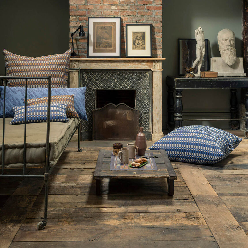 Housse de coussin Origin Rythme Denim 30x50 100% coton, , hi-res image number 2