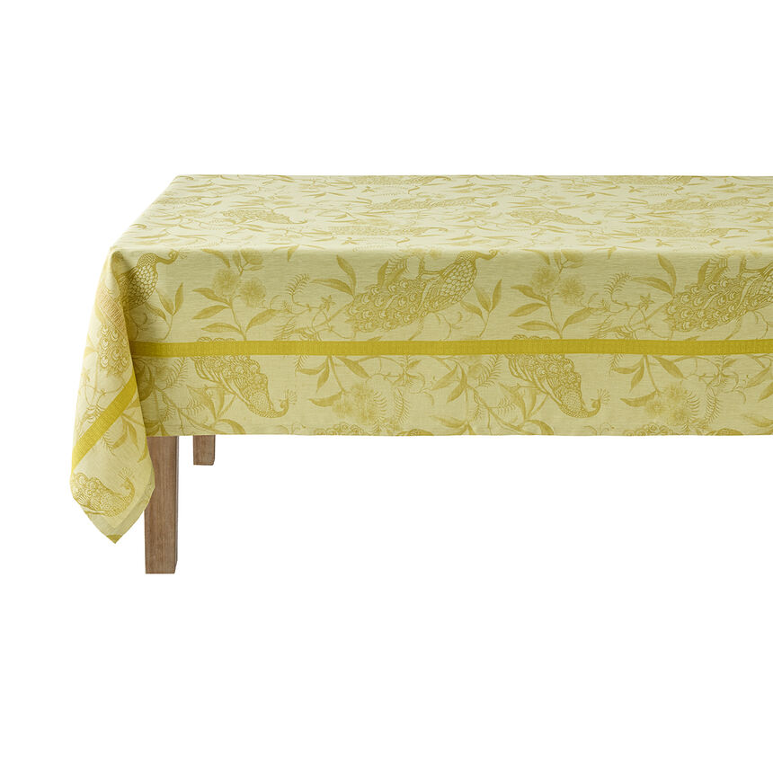 Nappe &Agrave; l'orangerie Mimosa 175x175 100% lin, , hi-res image number 0