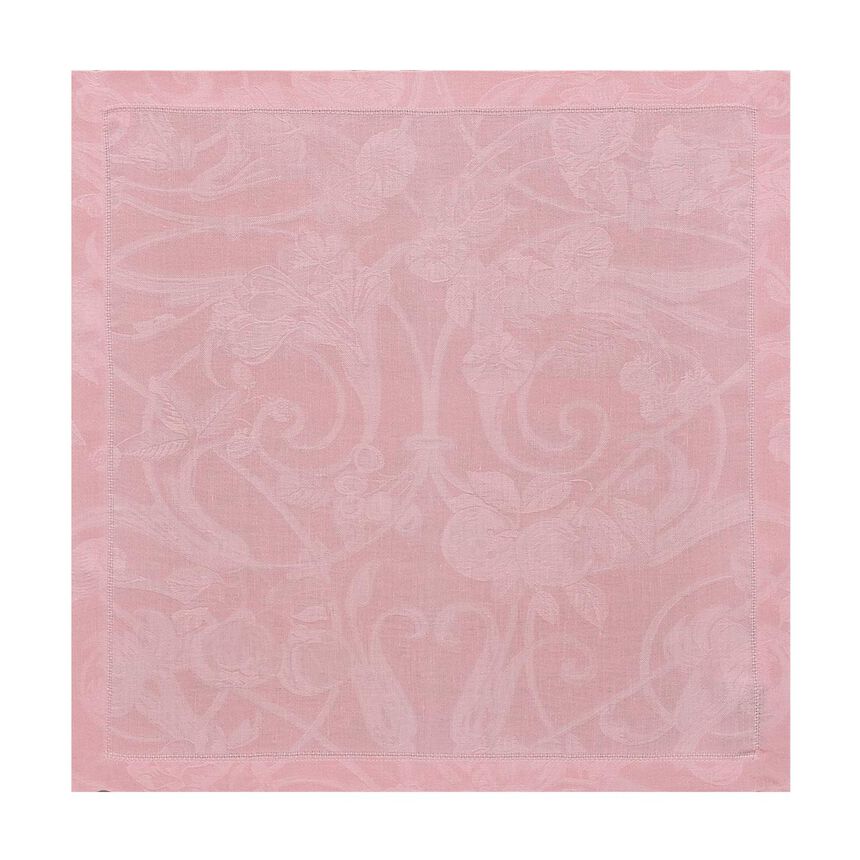 Serviette de table Tivoli Rose poudre 50x50 100% lin, , hi-res image number 0