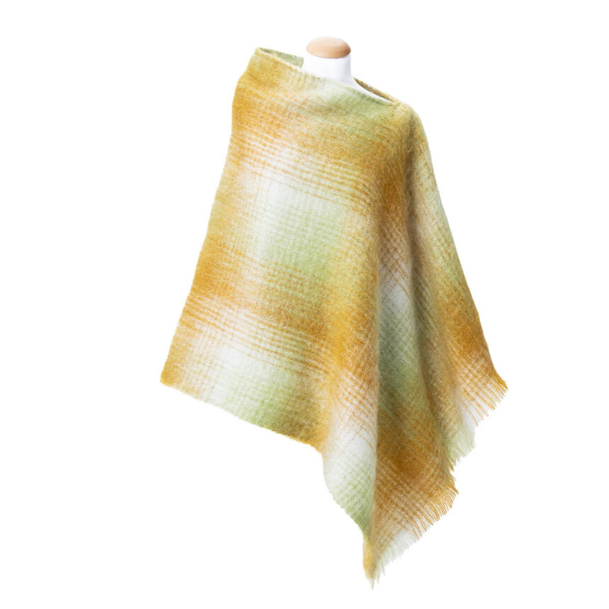Poncho H&ocirc;tel particulier marqueterie Taille unique 100% mohair, , hi-res image number 1