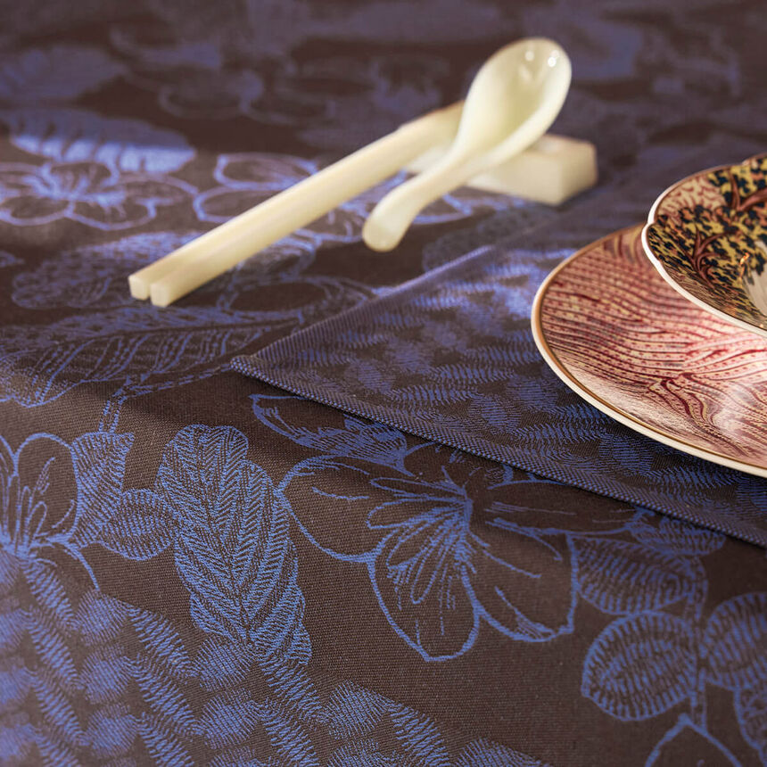 Set de table enduit Sulawesi Feuillage Terre Indigo 50x36 100% coton, longues fibres, , hi-res image number 2