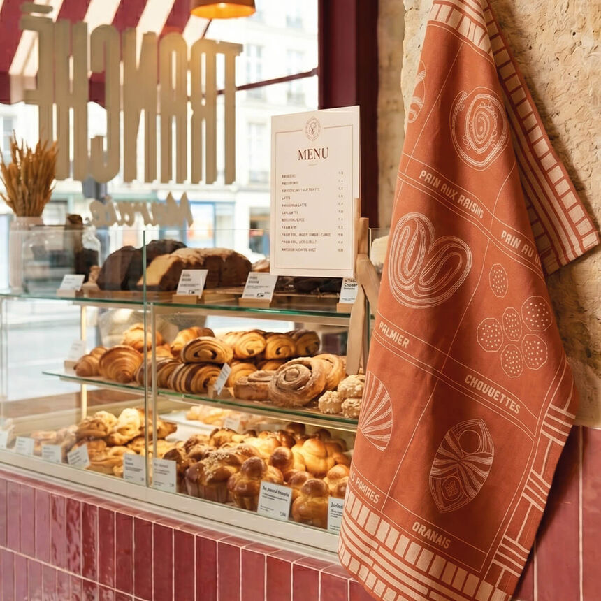 Torchon Haute viennoiserie Confiture 60x80 100% coton, longues fibres, , hi-res image number 2