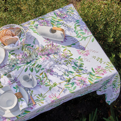 Nappe Pois de senteur Coton,Lin,  Nappe Pois de senteur Coton,Lin