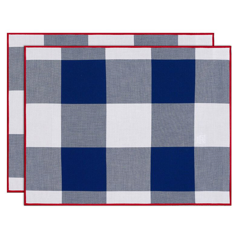 Lot de 2 sets de table Elysée Tricolore 48x36 100% coton, , hi-res