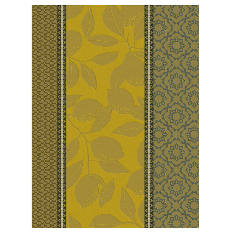 Torchon Sous les Citronniers Jaune 60x80 100% coton, , hi-res
