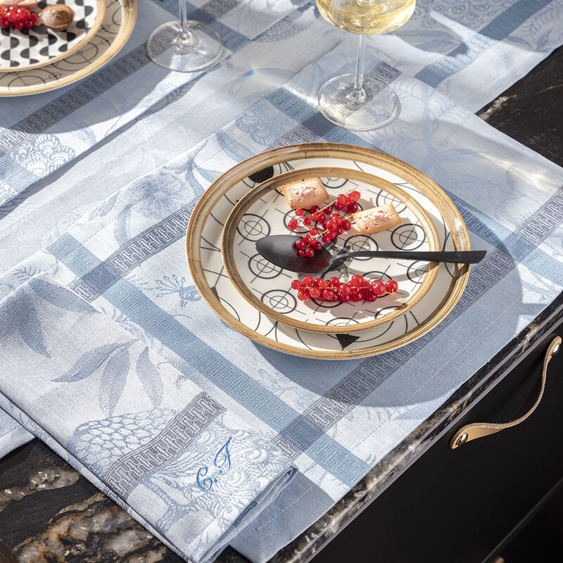 Set de table À l'orangerie Chardon 50x36 100% lin, , hi-res