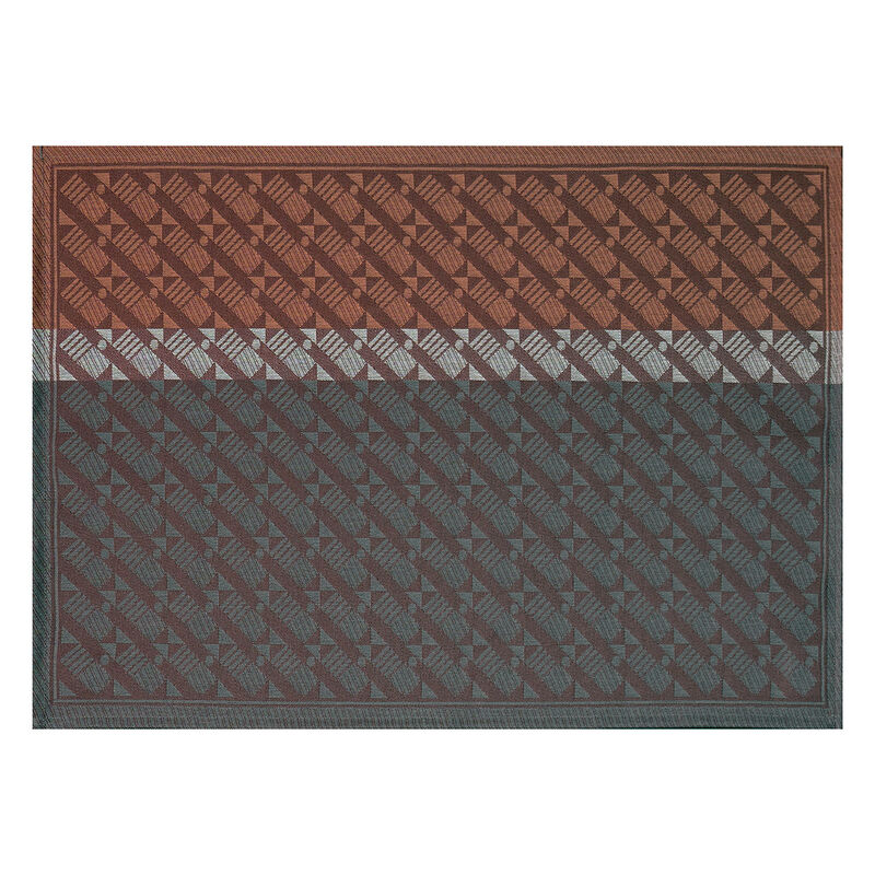 Set de table enduit Veine Graphique Acajou 50x36 100% coton, , hi-res image number 1