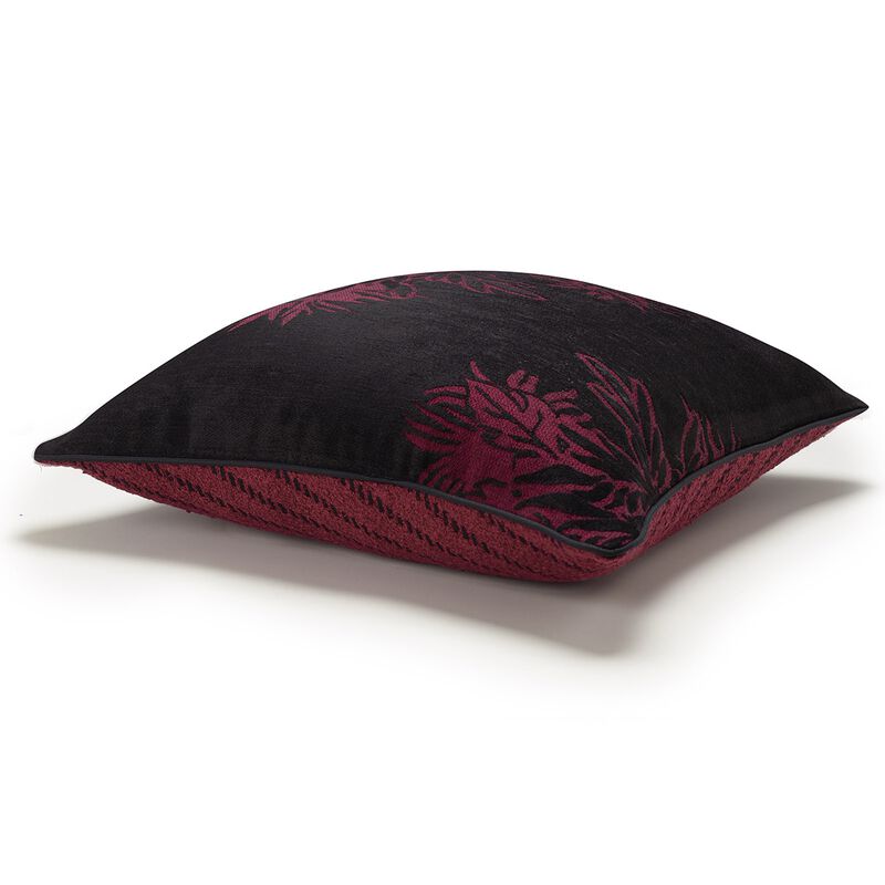 Housse de coussin Gravure Prune 40x40 84% coton / 16% viscose, , hi-res image number 2