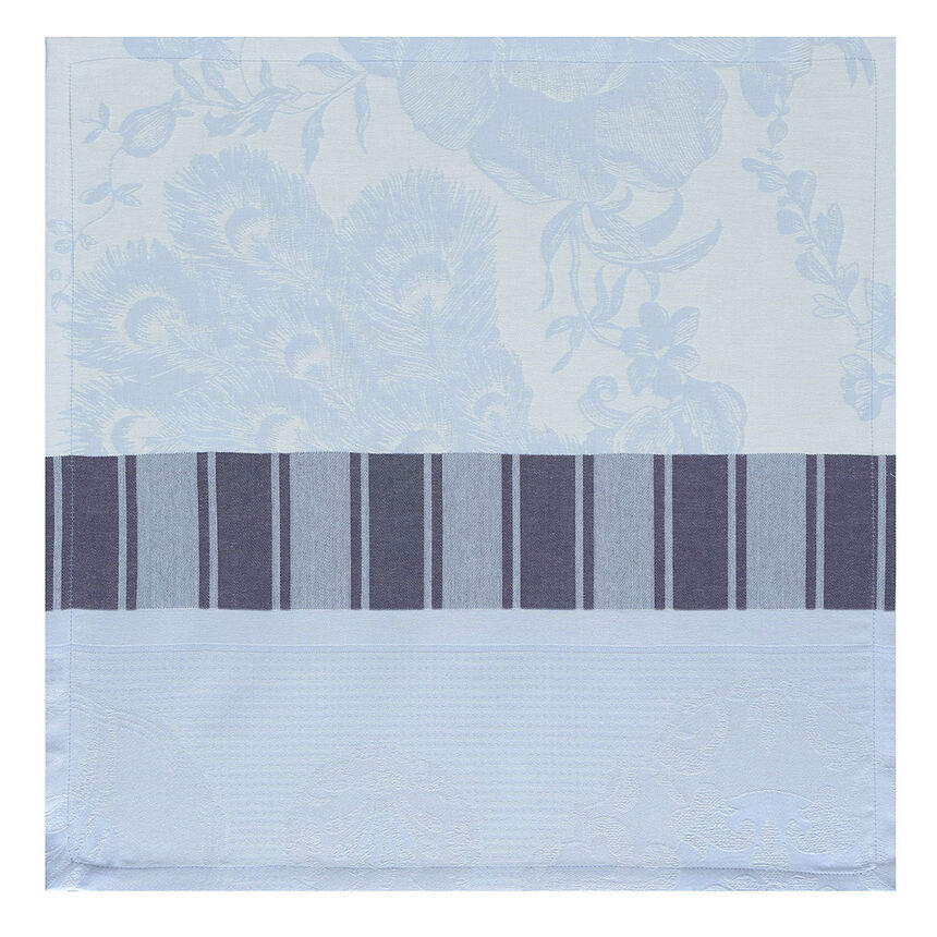 Serviette de table &Agrave; la Fran&ccedil;aise Eau 55x55 100% coton, , hi-res image number 0